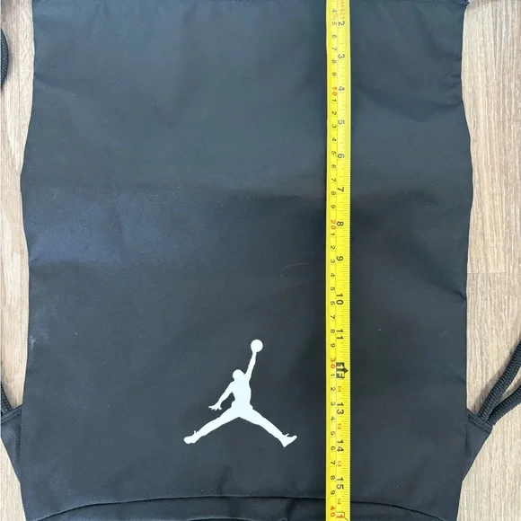 Jordan Black Drawstring Backpack - Picture 2 of 4